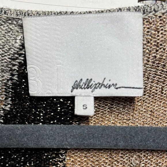 3.1 Philip Lim Metallic Ruffle Cardigan Sweater. Size S - Picture 4 of 7